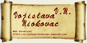 Vojislava Miokovac vizit kartica
